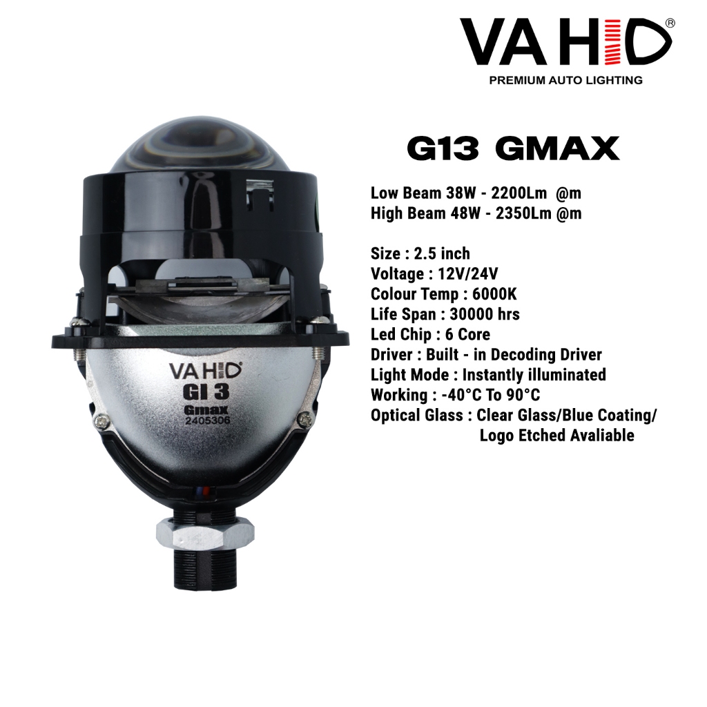 Jual G13 - 2.5 inch LED Projector Gmax Vahid | Biled 2,5