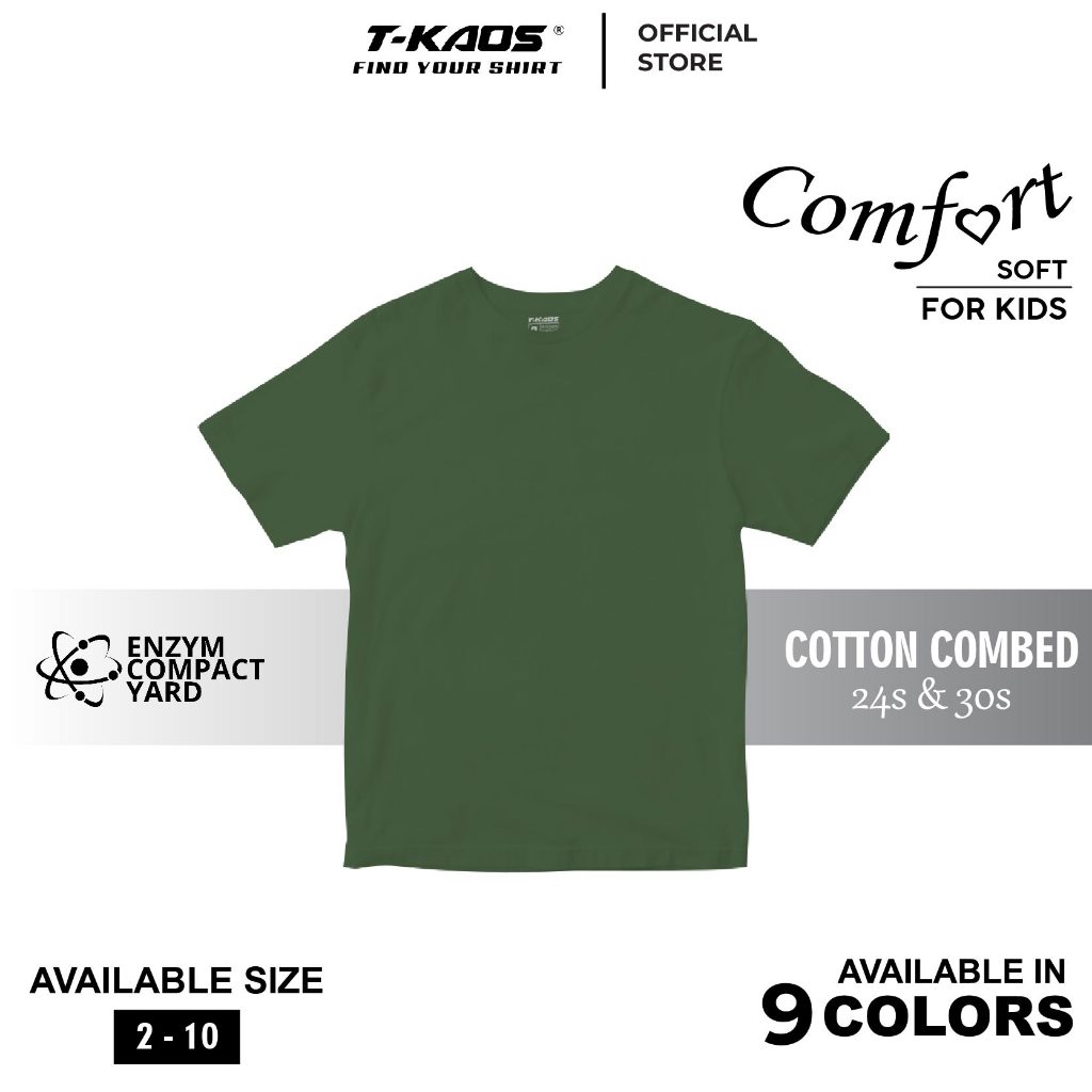 Jual KAOS POLOS ANAK LEMBUT AWET TAHAN LAMA NYAMAN DIPAKAI - TKAOS #2