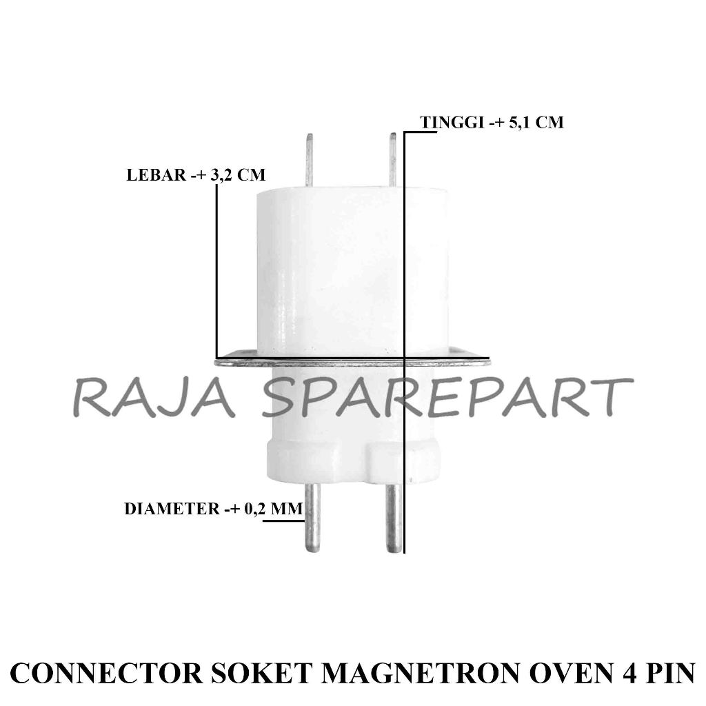 Jual BKP560 CONNECTOR 4 PIN / KONEKTOR OVEN MICROWAVE / CONNECTOR SOKET ...
