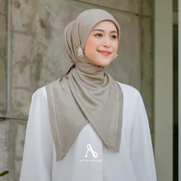 AUTHENTISM ID Fasya Series Kerudung Segi Empat Motif Dastan Voal Lasercut Premium