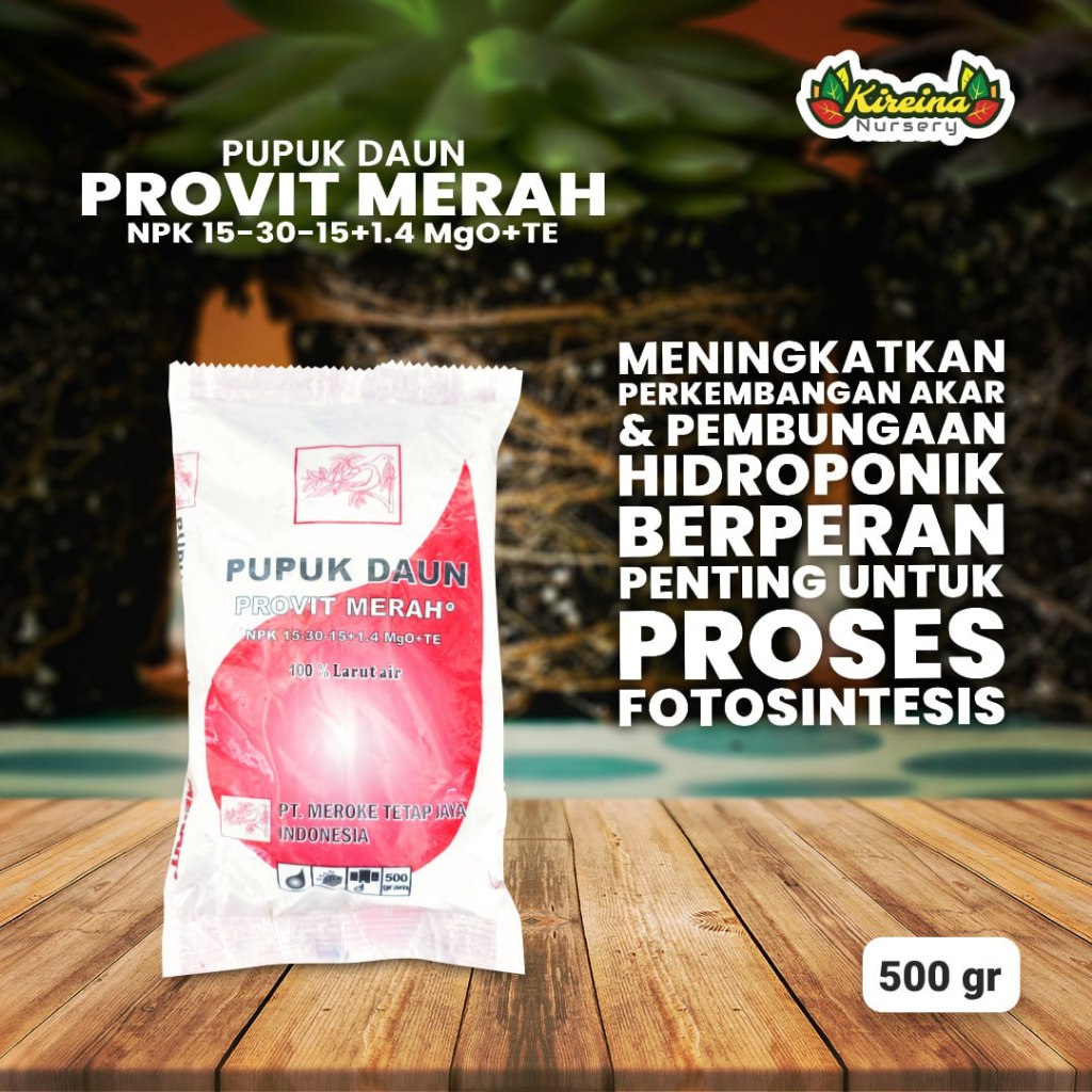 Jual Provit Merah 15-30-15+1,4MgO+TE 500gram Pupuk NPK - Untuk ...
