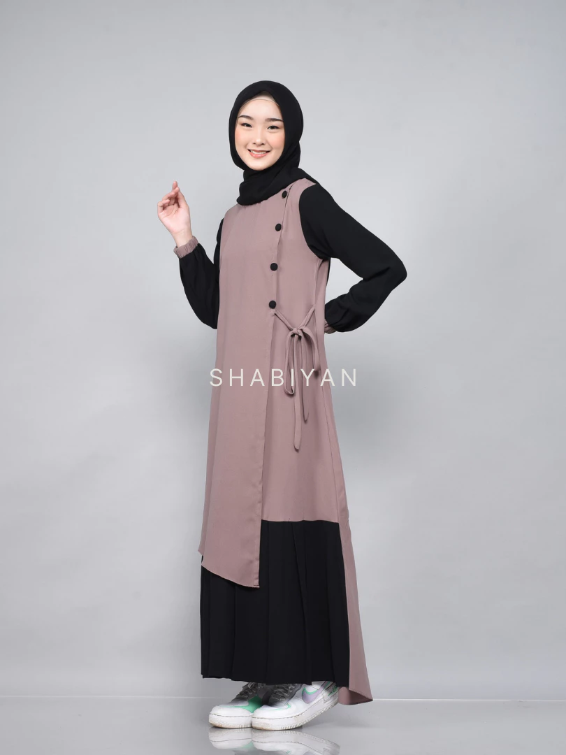 Gamis Shabiyan 391 Wollycrape Polos