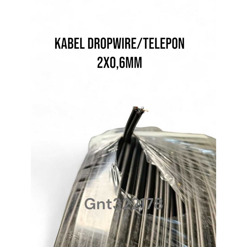 Jual Kabel Telepon Dropwire Outdoor Hensonic 1x2x0,6mm Harga Permeter ...