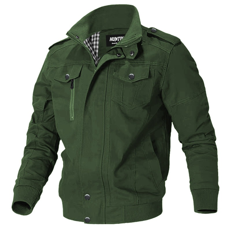 Jaket Bomber Pria Klasik Flight Military