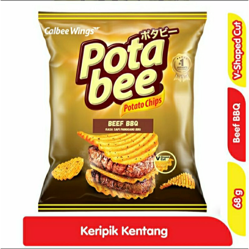 Jual Potabee Kripik Kentang Sapi Panggang Barbekiu 68 g | Shopee Indonesia