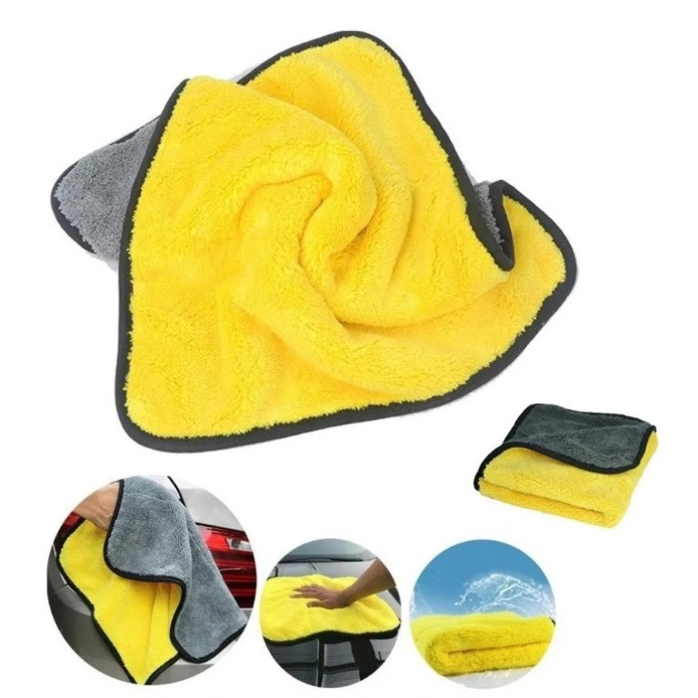 Jual (16L) MICROFIBER 2 WARNA 25X25 kain lap microfiber 500gsm 25 x 25 ...