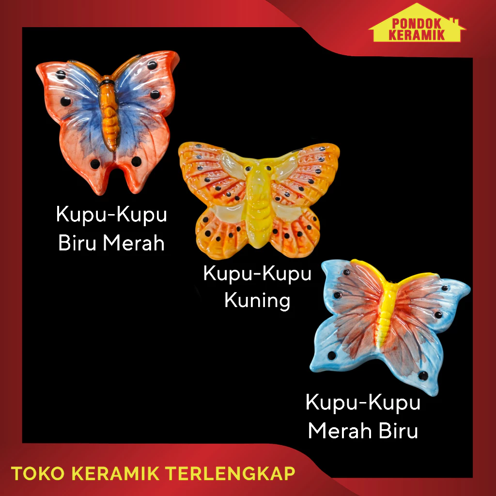 Hiasan Dinding Karakter Hewan Udara Lucu Pajangan Wall Decor Keramik