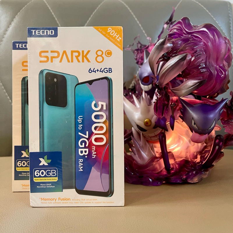 Jual HP TECNO SPARK 8C 4/64 4GB/64GB ORIGINAL GARANSI RESMI | Shopee ...