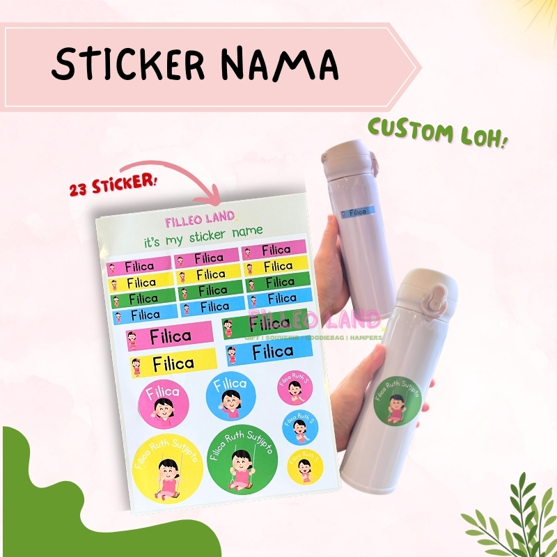 Jual Sticker Nama Karakter Custom Label Stiker Name Murah - Digiprint ...