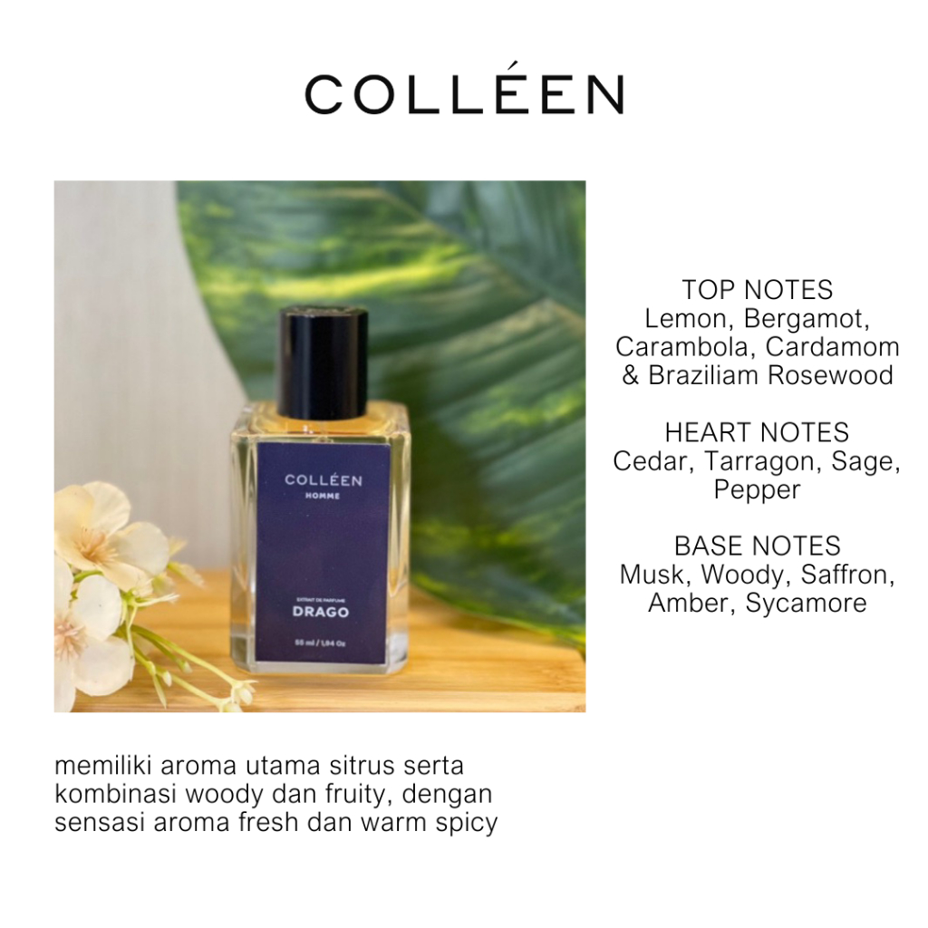 DRAGO [Man Edition] Extrait de Parfume Colleen Parfum Pria Wangi Tahan  Lama hingga 48 JAM