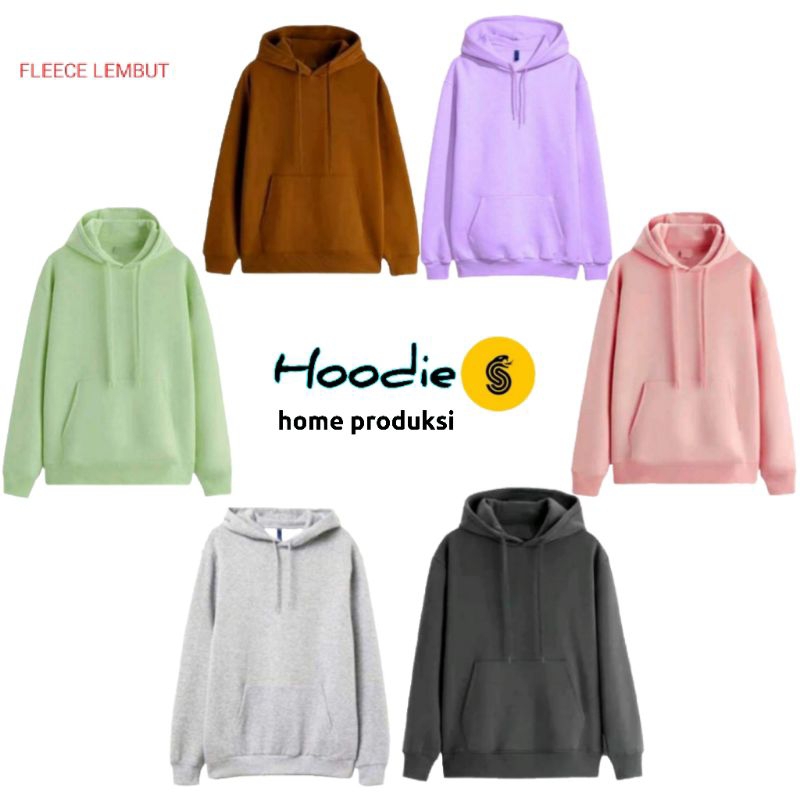 Jual PROMO Jaket Sweater Hoodie jumber Keren Cewe/Cowo_ Polos M L XL ...