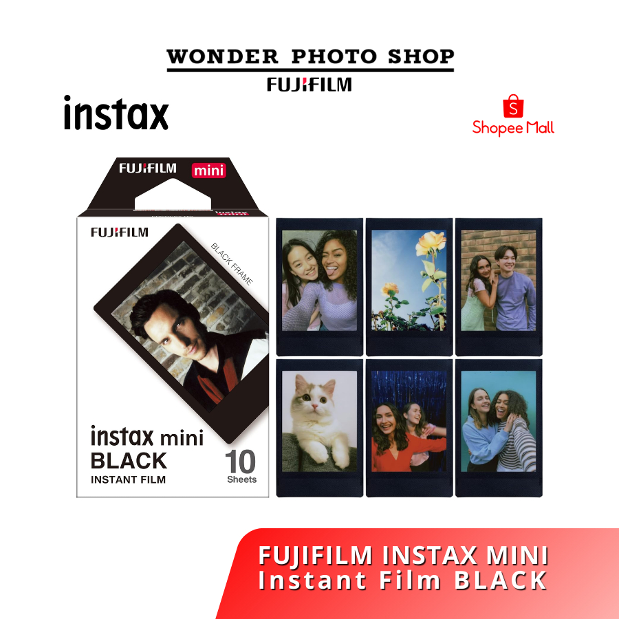 Jual Fujifilm Instax Mini Paper Black Frame | Shopee Indonesia