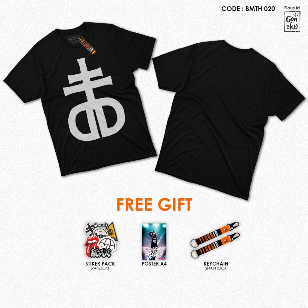 Jual BMTH 020 - Kaos Bring Me The Horizon Drop Dead - Kaos Band T