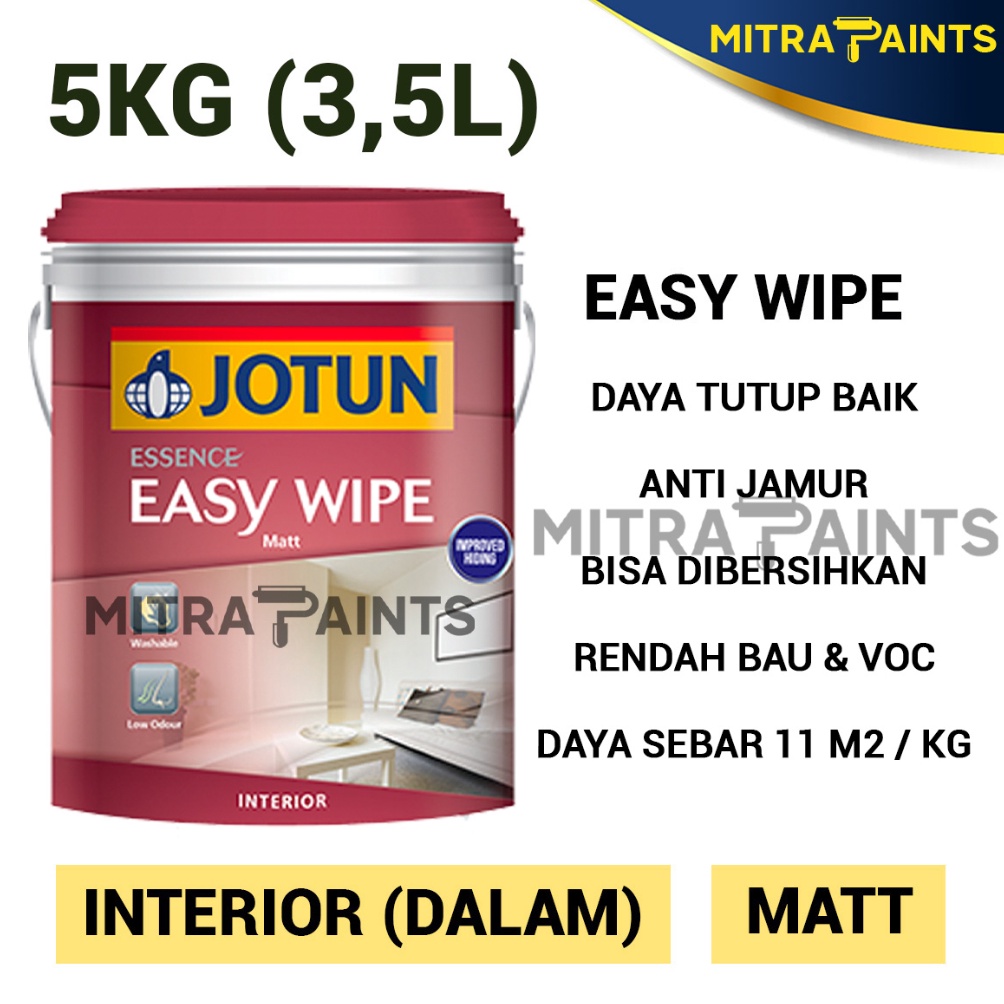 Jual KODE C64D CAT TEMBOK INTERIOR JOTUN EASY WIPE 35 LITER 5 KG BISA ...