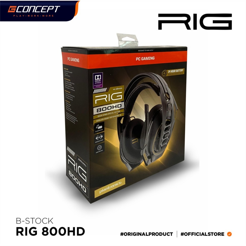 Jual PLANTRONICS RIG 800HD Wireless Gaming Headset for PC, PS4, and ...
