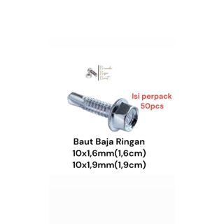 Jual Baut Baja Ringan Satuan Sekrup Mur Baut Baja Ringan Roofing Skrup Roofing X X