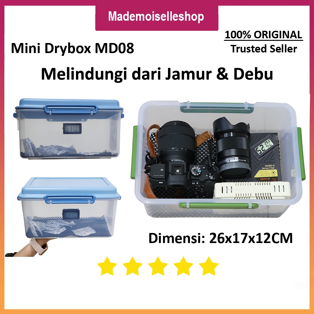 Jual MM Mini Drybox Dry Box Penyimpanan Kamera MD08 lensa & filter