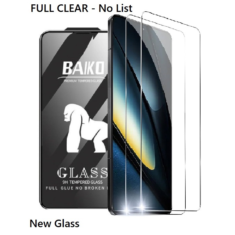 BAIKO Tempred Glass Screen Protector XIaomi POCO X7 PRO X6 X6PRO X5 X5Pro  X3 NFC M7 Pro M6 M5 M5s M4Pro M3 Pro F7 Ultra F6 F5 F4 GT F3 4G C71  Tempered