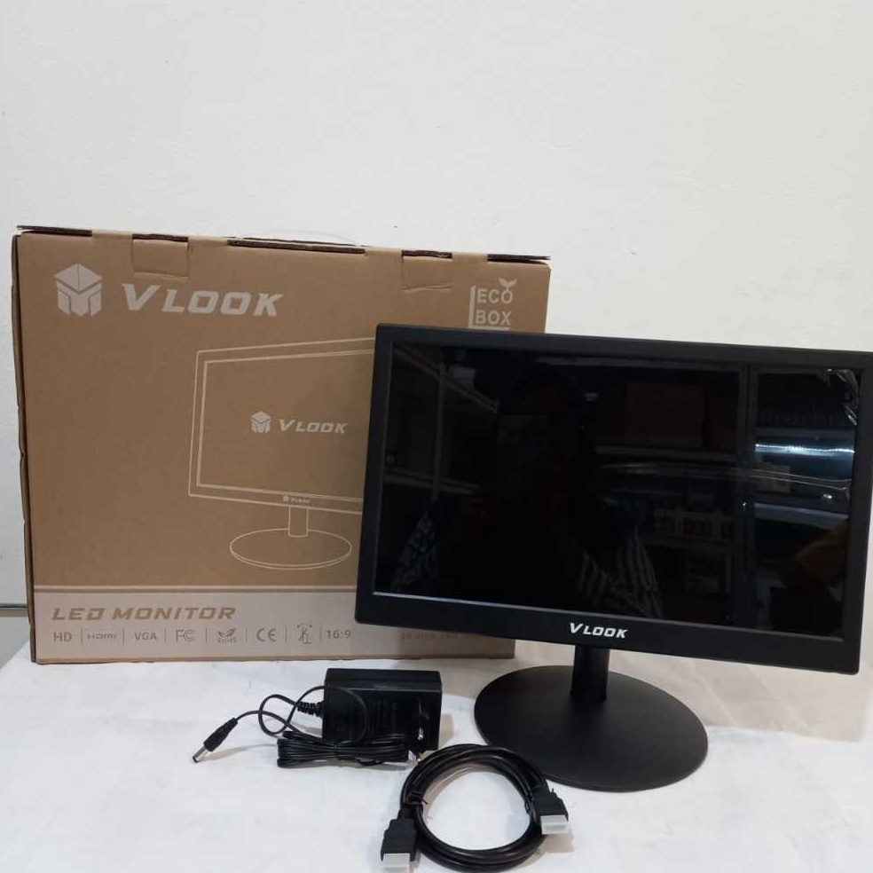Jual KODE X7X MONITOR VLOOK 19 INCH 16 INCH HDMI VGA HD GARANSI 6 Bulan ...