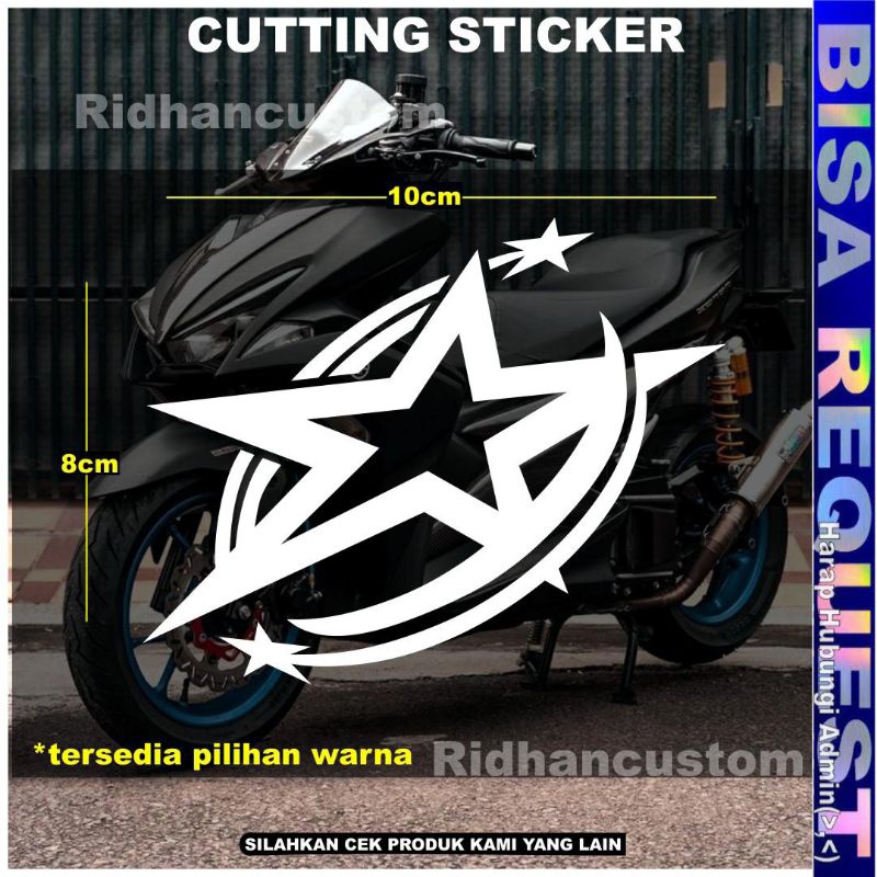 Jual [ BINTANG ] CUTTING STICKER MOTOR BINTANG VIRAL KEREN | Shopee ...