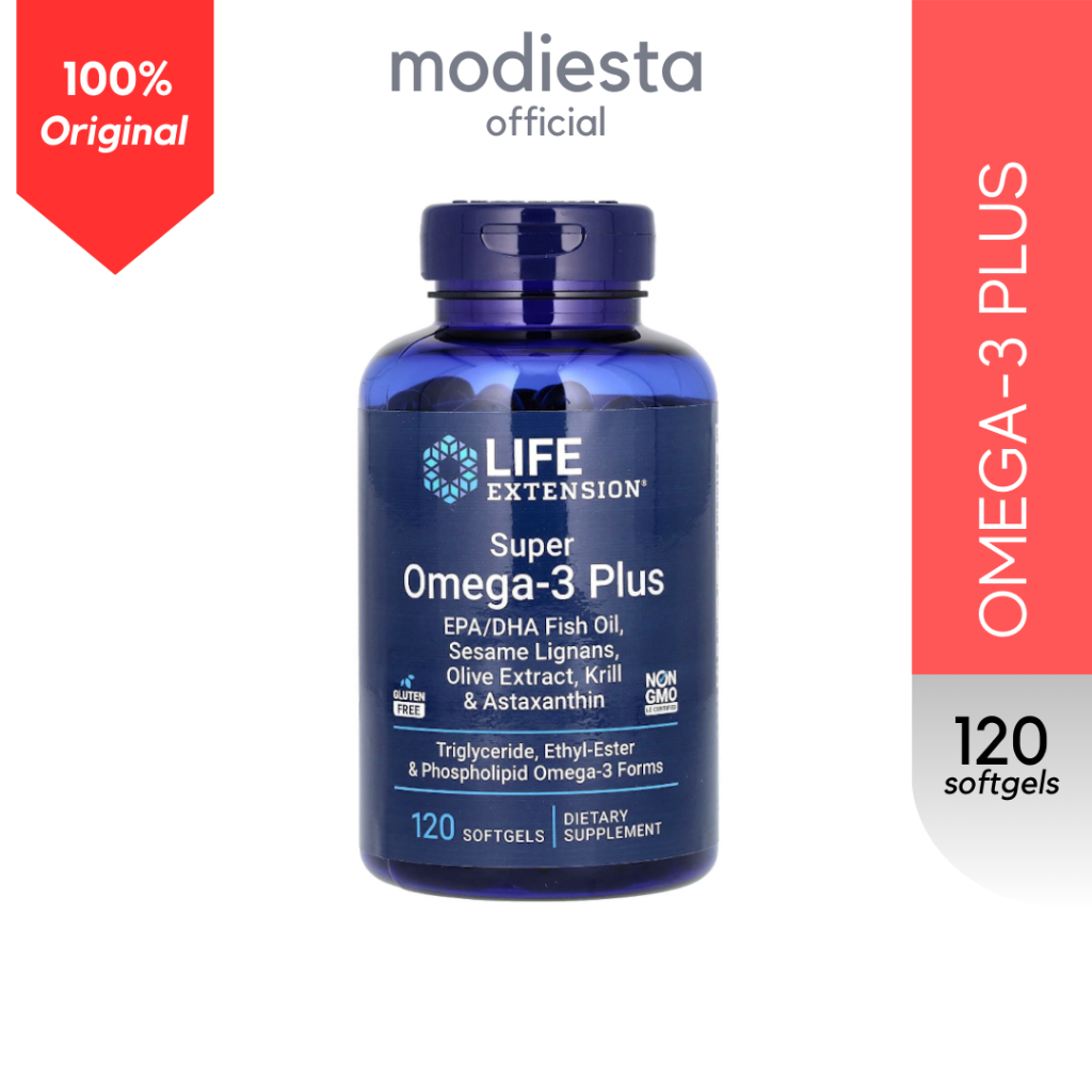 Jual Life Extension Super Omega-3 Plus EPA/DHA Fish Oil 120 Softgels ...