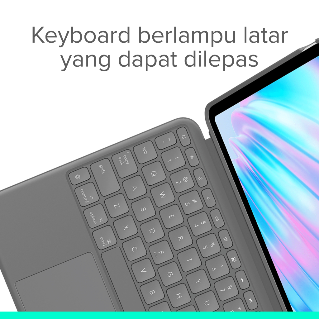 Logitech Combo Touch Keyboard Case untuk iPad Air 13 inch (M2, M3 & M4) (4)