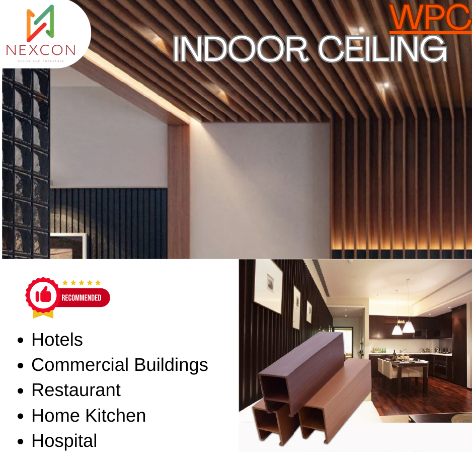 Jual NEXCON Wall Panel Dinding Langit Plafon WPC Ceiling | Shopee Indonesia