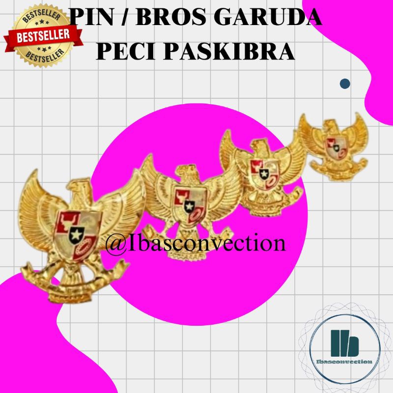Jual PIN GARUDA PIN BROS GARUDA UNTUK PECI PASKIB BAHAN PREMIUM RESIN ...