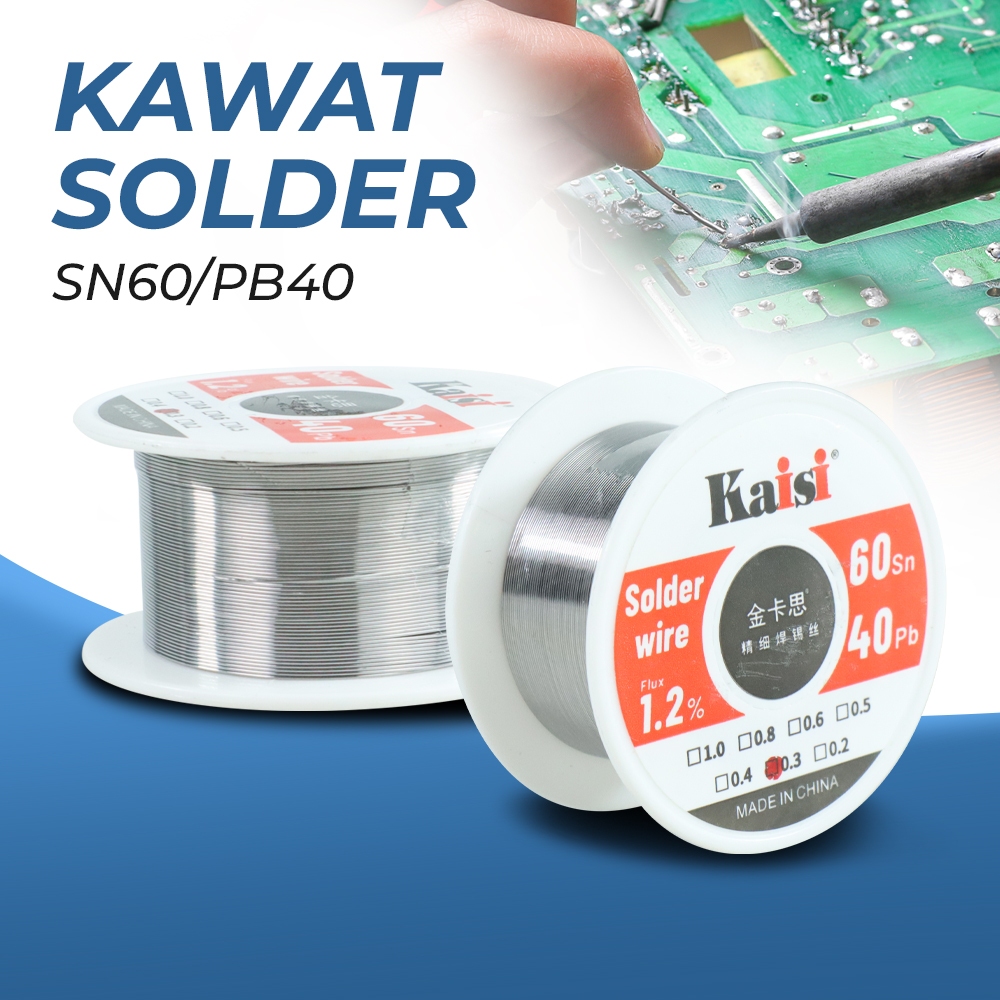 Jual Kawat Timah Solder Tin Lead Sn60/Pb40 0.8mm 100gr | Shopee Indonesia