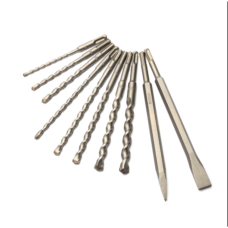 Jual INGCO Mata Bor Bobok Chisel SDS Plus 10pcs Set AKD2101 Beton 6 ...