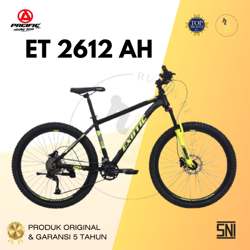 Jual Sepeda MTB EXOTIC 27.5 ET 2612 AH ALLOY FRAME 2X9 SPEED Hydraulic Discbrake Shopee Indonesia
