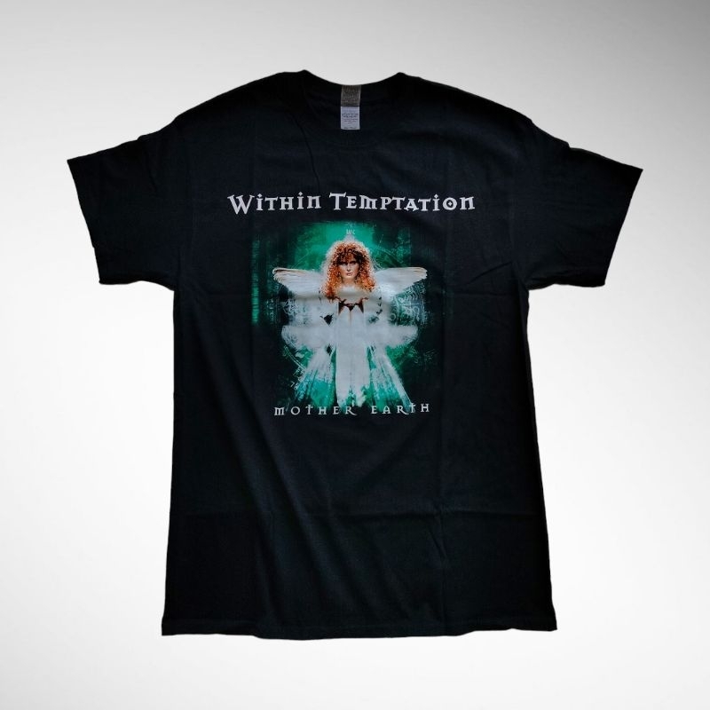 Camiseta De Música Within Temptation 'Mother Earth' Para Hombre - Color Negro, Talla L, 100% Algodón, Corte Regular