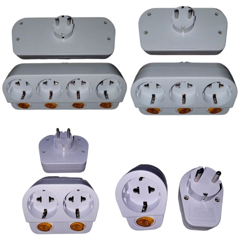 Jual steker t on off setiap lubang multi / steker t 1lubang 2lubang ...