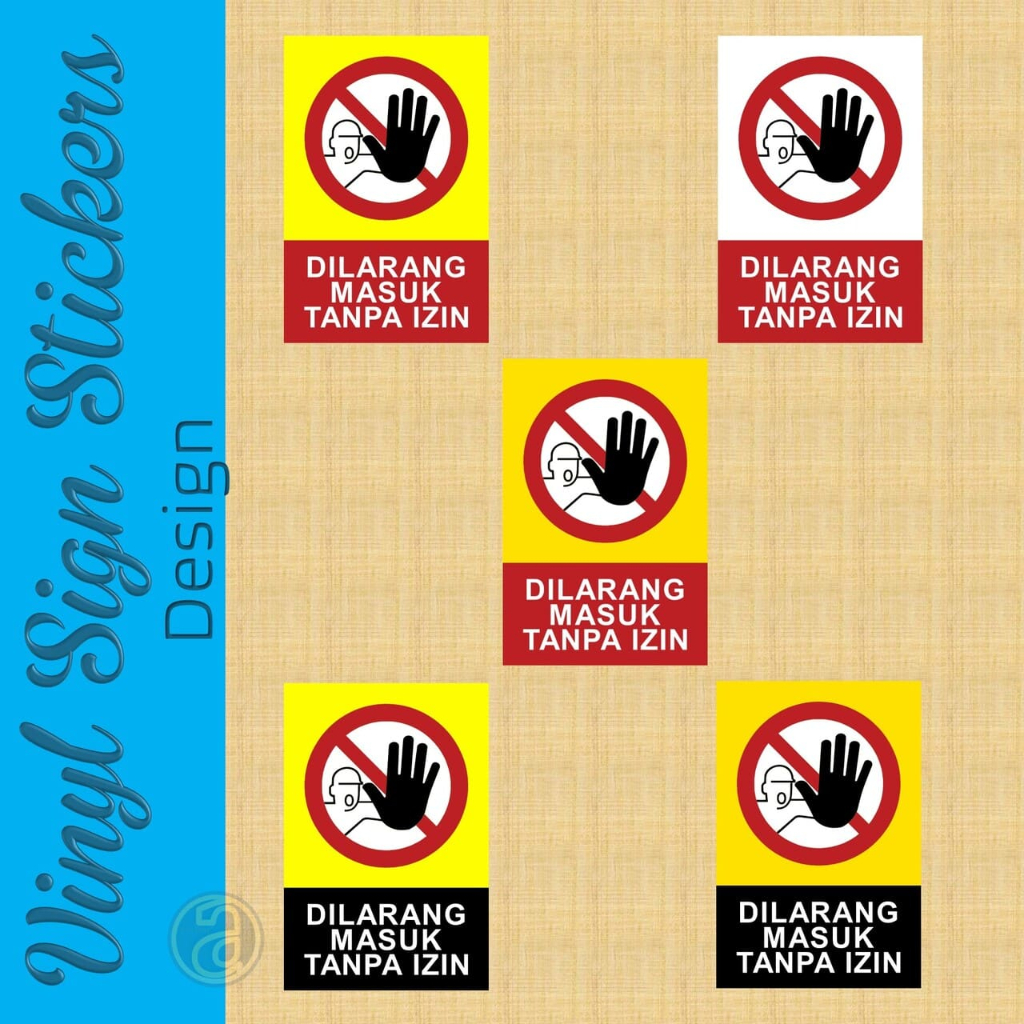 Jual Sticker Vinyl 20x30 cm Safety Sign Rambu K3 Stiker Peringatan ...