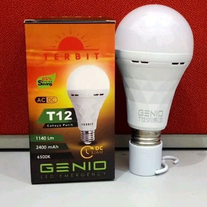 Jual Lampu Led Terbit Genio T12/Lampu Jenius Genius/Lampu Emegency ...