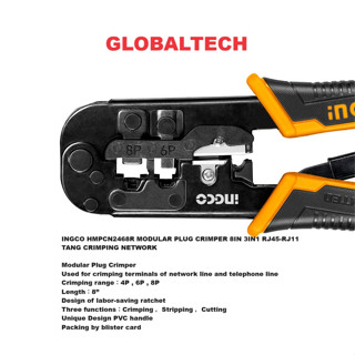 Jual Ingco Hmpcn R Modular Plug Crimper In In Rj Rj Tang Crimping Network Shopee