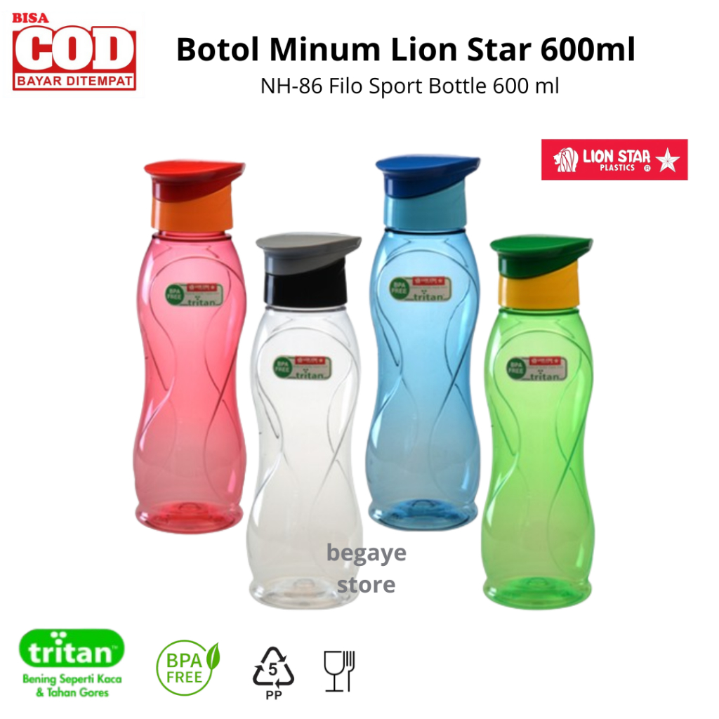 Jual NH-86 Filo Sport Bottle 600 ml | Lion Star Botol Minum 600 ml ...