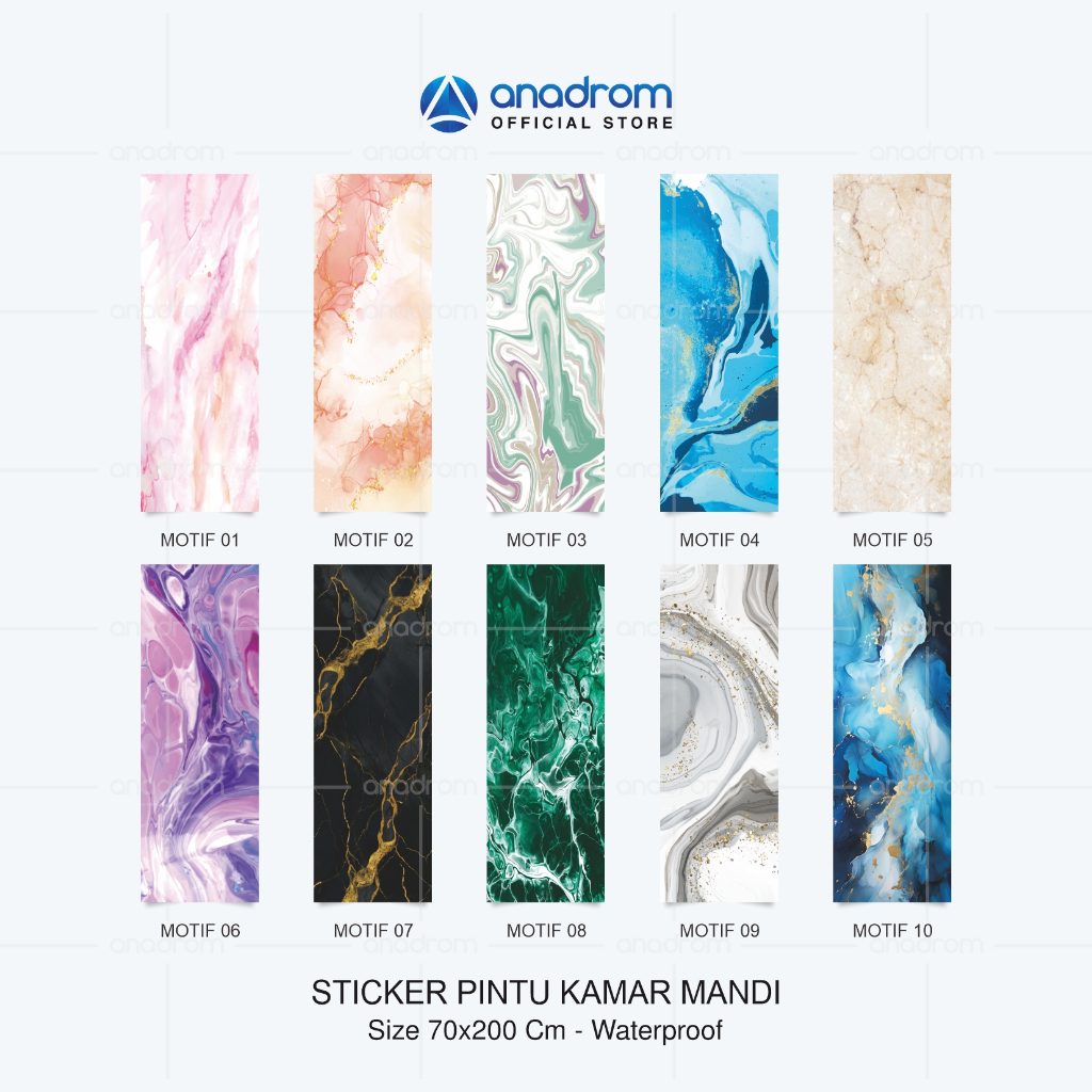 Jual Sticker Pintu Kamar Mandi | Sticker Pintu Kamar mandi Aesthetic ...
