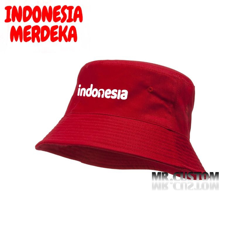 Jual Bucket Hat 17 Agustus 1945 Indonesia Merdeka/Bucket Hat ...