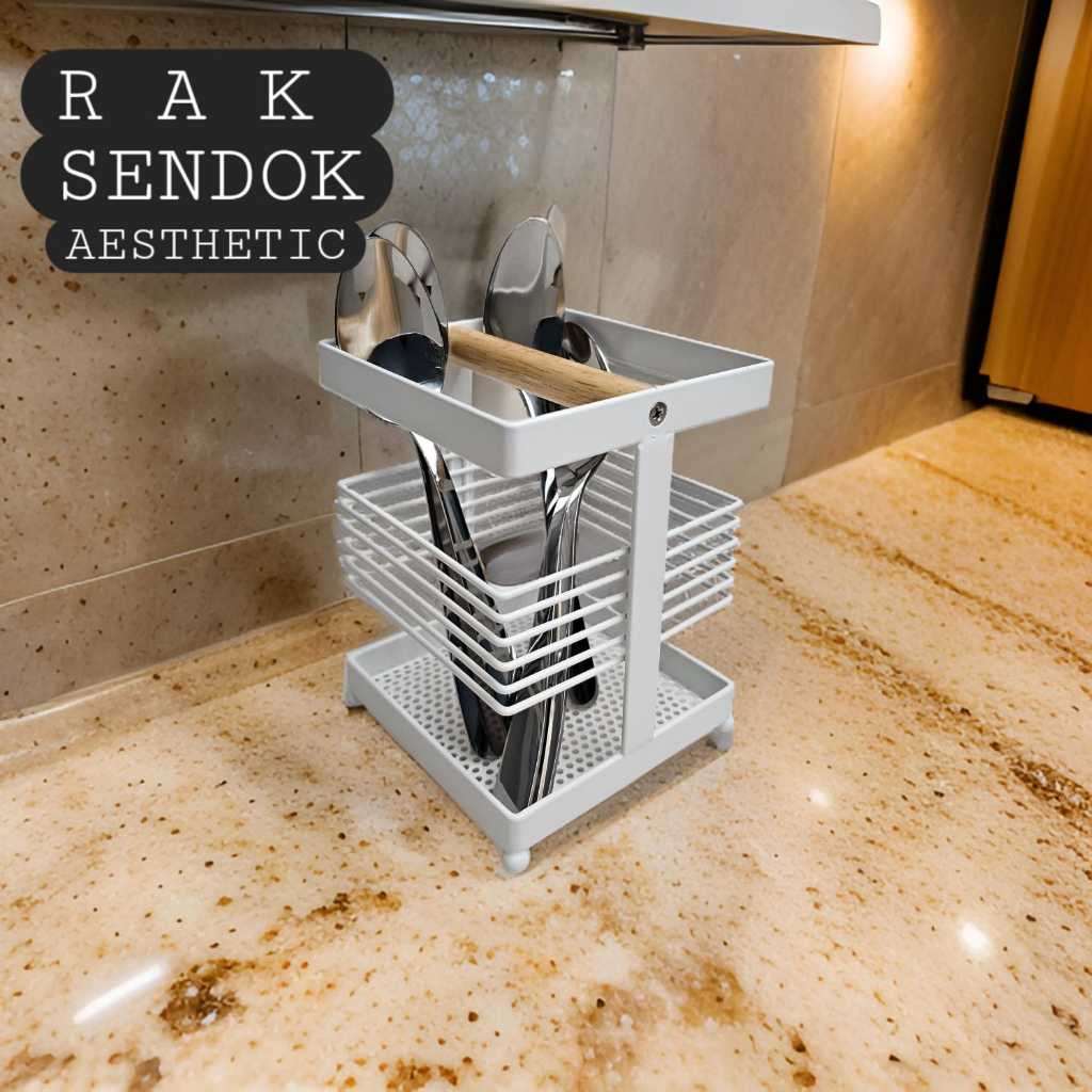 Jual Rak Dapur Aesthetic - Rak Sendok Sumpit Anti Karat (00352.00048 ...