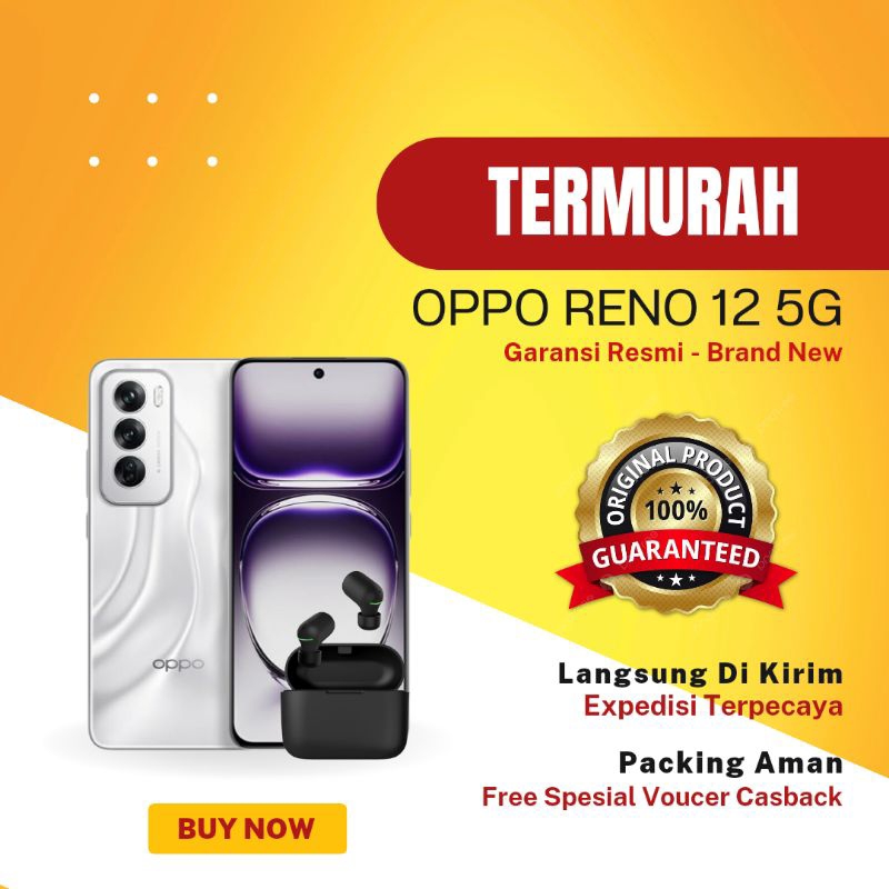 Jual Oppo Reno 12 5G 12/256GB Garansi Resmi | Shopee Indonesia