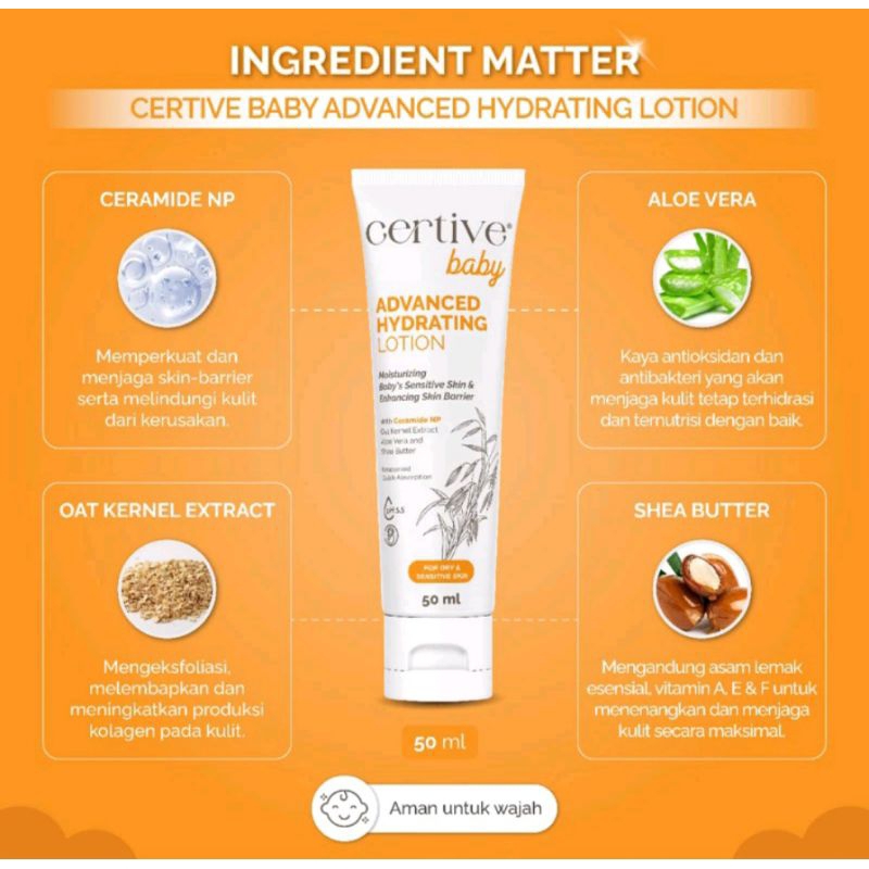 Jual CERTIVE Advanced Hydrating Lotion 50ml | Krim Pelembab Perawatan ...