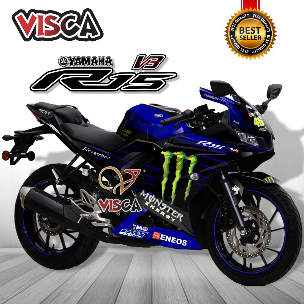 Jual Decal R15 V3 Full Body / Striping R15 V3 Fullbody / Stiker Dekal ...