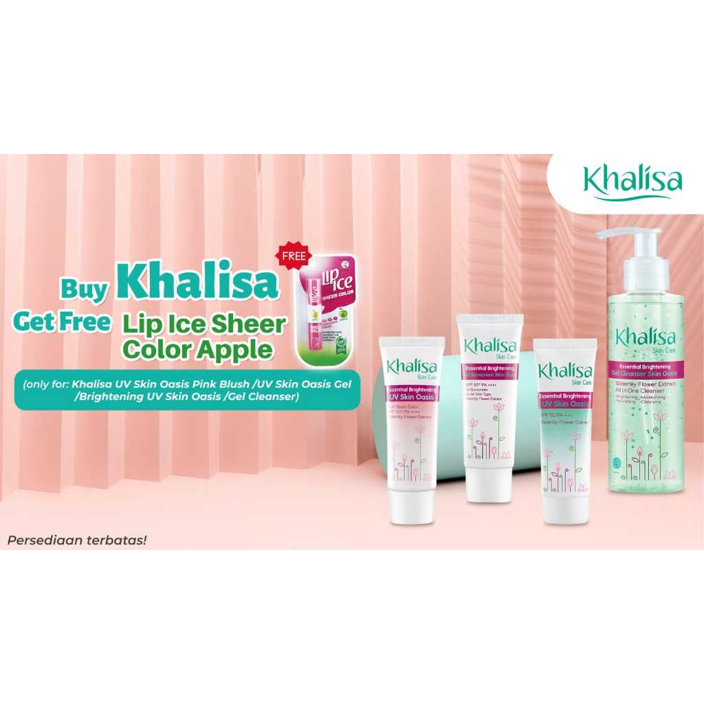 Jual Khalisa Essential Brightening UV Skin Oasis SPF50+ PA++++ - 40gr ...