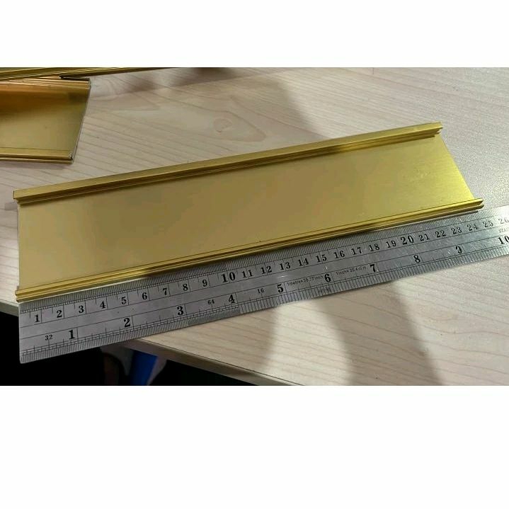 Jual Papan nama Sliding 9x30 9x28 Geser Aluminium Stenlis Silver Gold ...