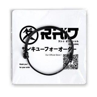 RHID - Gelang Polos Hitam Pria Wanita Original