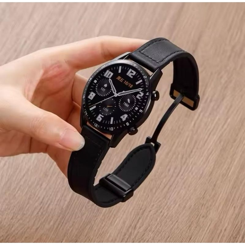 Jual STRAP TALI JAM LEATHER MAGNETIC FOR HUAWEI WATCH GT