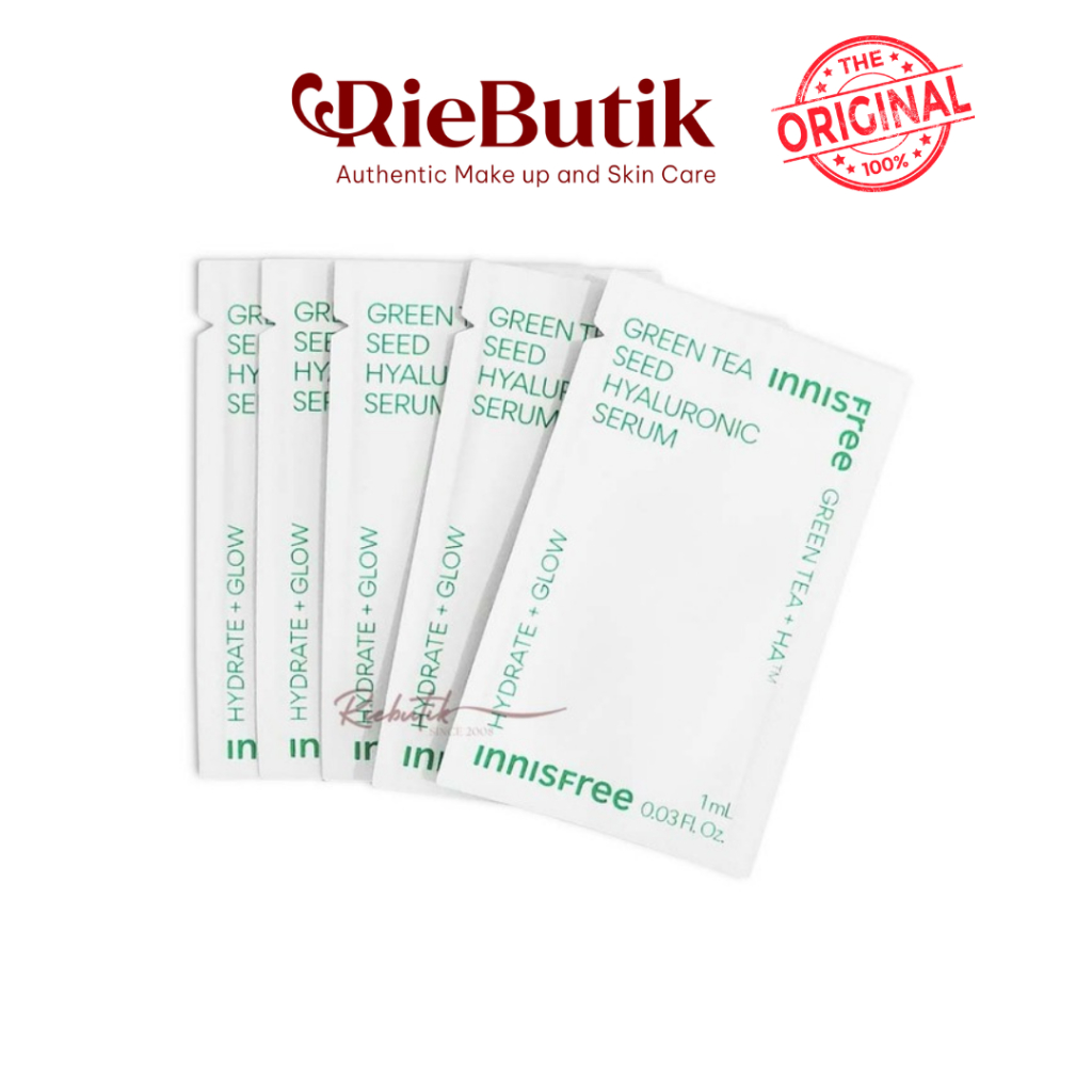 Jual Sample Innisfree Green Tea Seed Hyaluronic Serum 1ml ORIGINAL ...