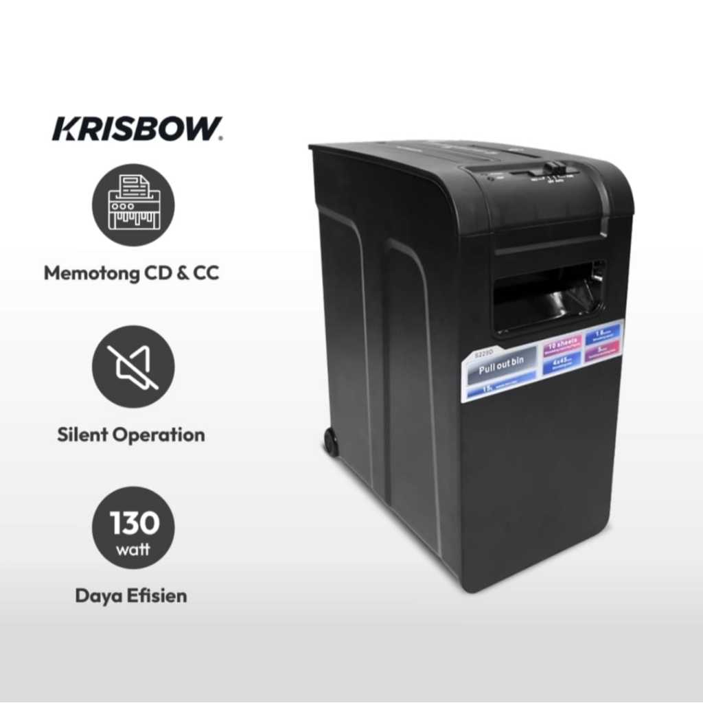 Jual Mesin Penghancur Kertas Krisbow S229d Papper Shredder Krisbow Bergaransi Resmi Ace Shopee 5424