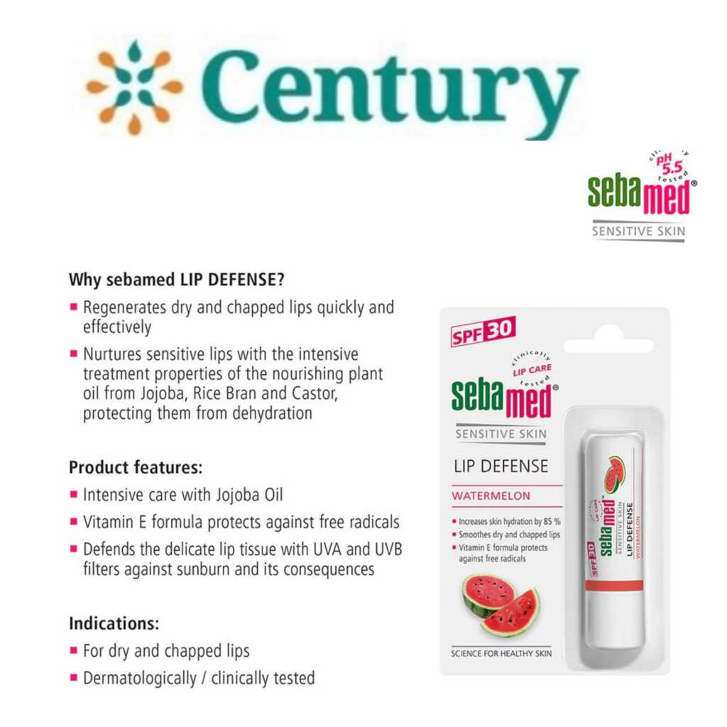 Jual Sebamed Lip Defense SPF 30 Watermelon 4.8gr | Shopee Indonesia